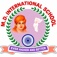 M.D International School logo, Gadaipur